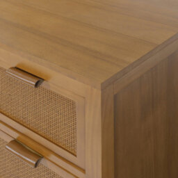 Teamson Home Hatteras Chest Of Drawers 3 Drawer Bedroom Dresser, Natural - thumbnail 9