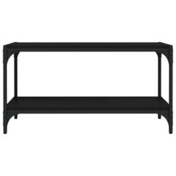 Walplus Tv Cabinet Black 80X33X41 Cm Engineered Wood And Steel - thumbnail 5