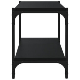 Walplus Tv Cabinet Black 80X33X41 Cm Engineered Wood And Steel - thumbnail 6