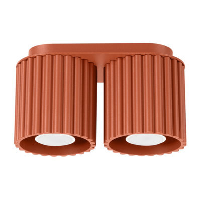 Luminosa Lighting Luminosa Aura Surface Mounted Downlight Red Ochre 2X Gu10 - image 1