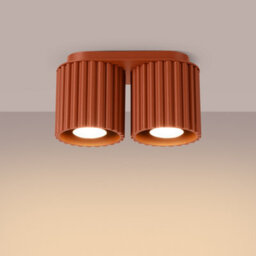 Luminosa Lighting Luminosa Aura Surface Mounted Downlight Red Ochre 2X Gu10 - thumbnail 3