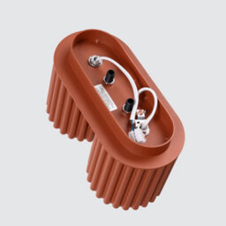 Luminosa Lighting Luminosa Aura Surface Mounted Downlight Red Ochre 2X Gu10 - thumbnail 5