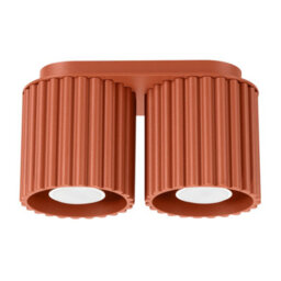Luminosa Lighting Luminosa Aura Surface Mounted Downlight Red Ochre 2X Gu10 - thumbnail 1