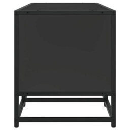 Berkfield Tv Cabinet Black 120X35X41 Cm Engineered Wood And Metal - thumbnail 5