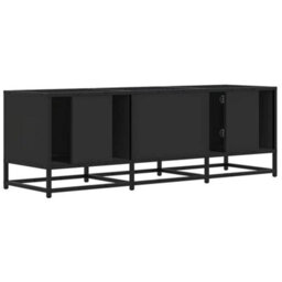 Berkfield Tv Cabinet Black 120X35X41 Cm Engineered Wood And Metal - thumbnail 6
