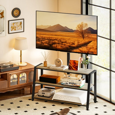 Homcom Tv Stand Cabinet With Swivel Bracket For 32 - 70 Inch Tvs - image 1
