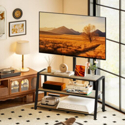 Homcom Tv Stand Cabinet With Swivel Bracket For 32 - 70 Inch Tvs - thumbnail 1