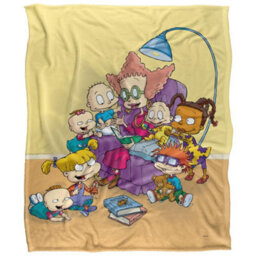 Rugrats Get Caught Silky Reading Supersoft Blanket Multicoloured (152Cm X 127Cm) - thumbnail 1