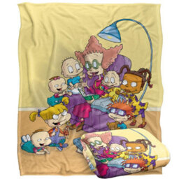 Rugrats Get Caught Silky Reading Supersoft Blanket Multicoloured (152Cm X 127Cm) - thumbnail 2