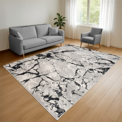 Smart Living Venice Modern Shimmer Rug - Soft Luxury For Living & Bedroom - Grey - 160 X 230 Cm - image 1