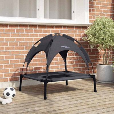 Vidaxl Dog Bed Folding Manual Black 76 X 62 X 70.5 Cm Steel - image 1