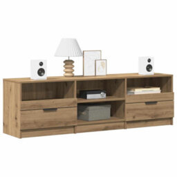 Berkfield Tv Cabinet Artisan Oak 150X33.5X45 Cm Engineered Wood - thumbnail 3