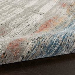 Grey Multi Rustic Textures Luxurious Modern Abstract Bedroom & Living Room Rug -160Cm X 221Cm - thumbnail 7