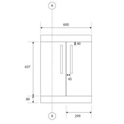 Plum&clay Novela Light Wood Floor Standing Vanity Unit With Glass Basin (W)600mm - thumbnail 4