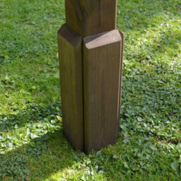 Rutland County Garden Furniture Wall Mounted Double Premium Pergola - Wood - L180 X W480 X H270 Cm - Rustic Brown - thumbnail 4