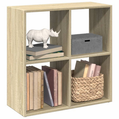 Walplus Room Divider Bookcase Sonoma Oak 69.5X29X69.5 Cm Engineered Wood - image 1