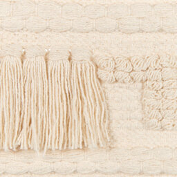 Beliani Beige Handwoven Cotton Geometric Wall Hanging With Tassels, Rectangular Vertical 51 X 103 Cm - thumbnail 6