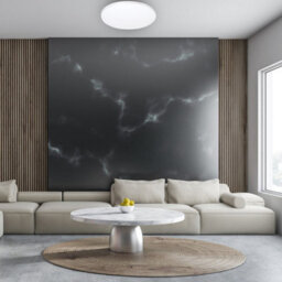 Milagro Ceiling Lamp Siena 72W Led 550 mm Stylish White And Chrome Circular Design Dimmable Including Remote Control - thumbnail 4