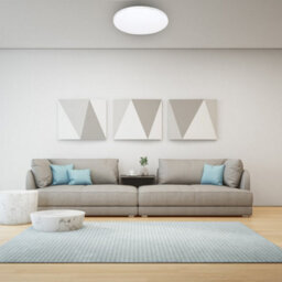 Milagro Ceiling Lamp Siena 72W Led 550 mm Stylish White And Chrome Circular Design Dimmable Including Remote Control - thumbnail 3