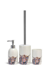 Croydex Steven Brown Ceramic Soap Dispenser - Angus Mccoo - thumbnail 4