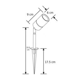 CGC Lighting Cgc Sonia Stainless Steel Outdoor Spike Light - thumbnail 4