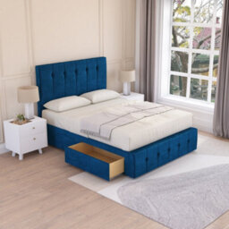 Sloomy Cambridge Divan Bed Set With 2 Drawers Footend - Plush Velvet - thumbnail 2