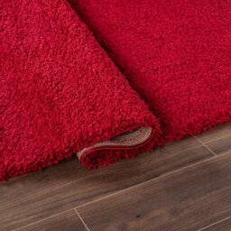 Smart Living Shaggy Soft Thick Area Rug, Living Room Carpet, Kitchen Floor, Bedroom Soft Rugs 80Cm X 150Cm - Red - thumbnail 4