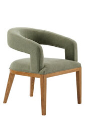 my furniture Sia 6-8 Seat Chestnut Dining Table And 6 Madison Sage Green Chairs - thumbnail 4