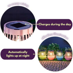 Smart Solar Marco Paul 4Pc Solar Multicoloured Garden Lanterns - thumbnail 6