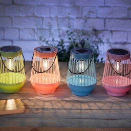 Smart Solar Marco Paul 4Pc Solar Multicoloured Garden Lanterns - thumbnail 1