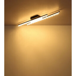 Luminosa Lighting Luminosa Hilton Semi Flush Ceiling Light Matt Black Led 3000K - thumbnail 7