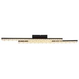 Luminosa Lighting Luminosa Hilton Semi Flush Ceiling Light Matt Black Led 3000K - thumbnail 4