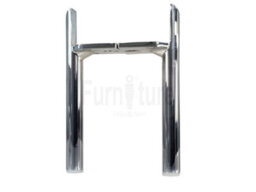L&F 4 Chrome Furniture Settee Legs Cabinet Sofa Metal Feet 170mm High Chair Beds - thumbnail 6