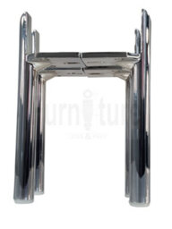 L&F 4 Chrome Furniture Settee Legs Cabinet Sofa Metal Feet 170mm High Chair Beds - thumbnail 9