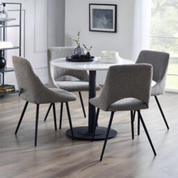 Oakham Norbury Premium Grey Boucle Dining Chairs - Set Of 2 - thumbnail 7