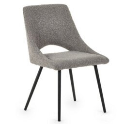 Oakham Norbury Premium Grey Boucle Dining Chairs - Set Of 2 - thumbnail 2