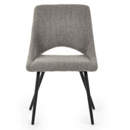 Oakham Norbury Premium Grey Boucle Dining Chairs - Set Of 2 - thumbnail 3
