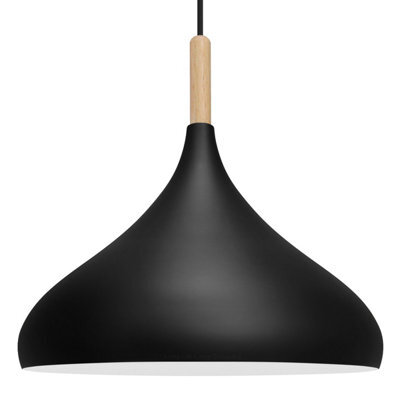 Long Life Lamps Company Classic Vintage Ceiling Pendant Light Shade Black Metal Dome Orient Style M0137 - image 1