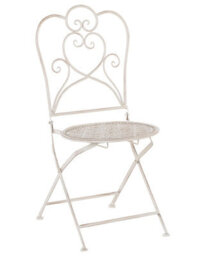 Beliani Set Of 2 Garden Chairs Trieste Folding Metal Light Beige - thumbnail 6