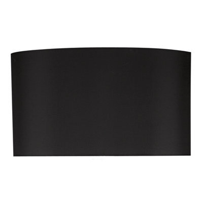 DAR Viking Black Linen Drum Shade 30Cm