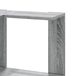 Walplus Corner Bookcase 5-Tier Grey Sonoma 50X50X179 Cm Engineered Wood - thumbnail 7