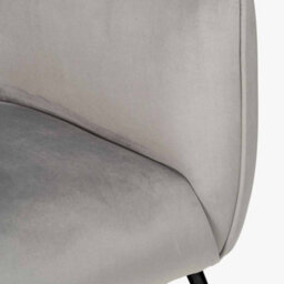 Pacific Lifestyle Lucca Dove Grey Velvet Upholstered Sofa With Metal Legs - thumbnail 8