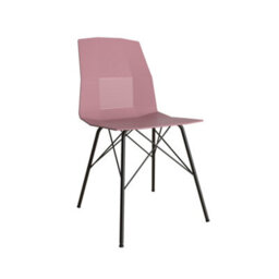 Dorel Home Riley Molded Dining Chair Pink - thumbnail 4