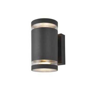 Forum Lighting Forum Zinc Zn-29189-Atr Lens Twin Up/down Wall Light - Anthracite (11997)