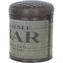 Ashwood Leather Home Bar Stool Brown/grey - thumbnail 2