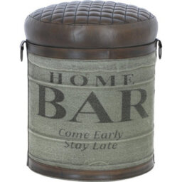Ashwood Leather Home Bar Stool Brown/grey