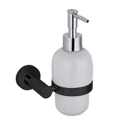 Nes Home Wall Mounted Soap Dispenser Matte Black - image 1