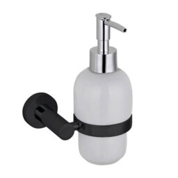 Nes Home Wall Mounted Soap Dispenser Matte Black - thumbnail 1