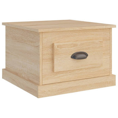 Berkfield Durable Coffee Table Sonoma Oak 50X50X35 Cm Engineered Wood - image 1