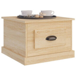 Berkfield Durable Coffee Table Sonoma Oak 50X50X35 Cm Engineered Wood - thumbnail 4